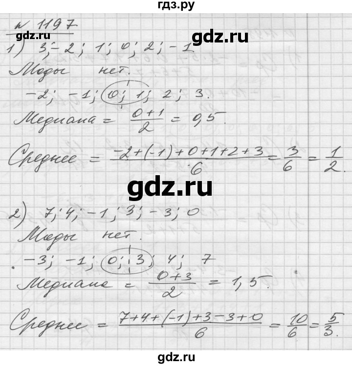 ГДЗ упражнение 1197 алгебра 10-11 класс Алимов, Колягин