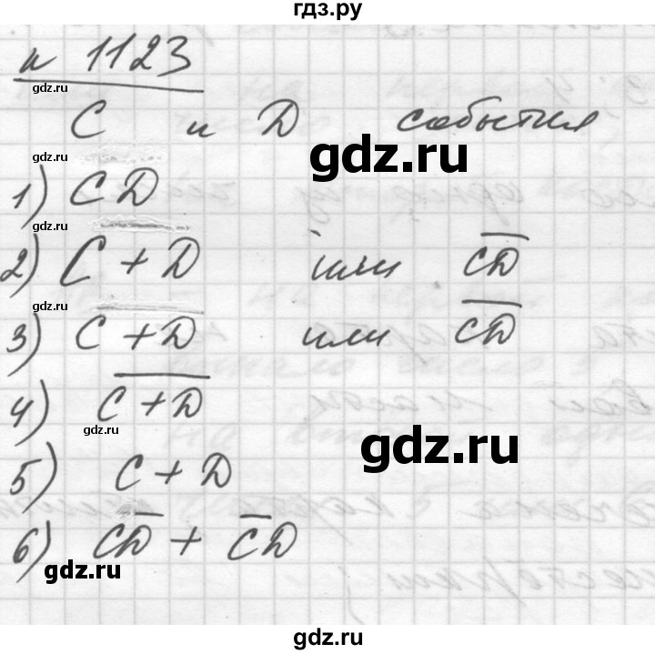 ГДЗ по алгебре 10‐11 класс  Алимов  Базовый и углубленный уровень упражнение - 1123, Решебник №1