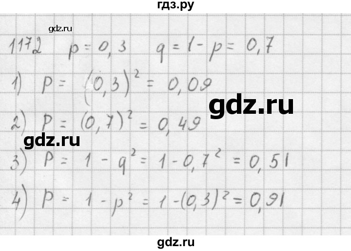 ГДЗ по алгебре 10‐11 класс  Алимов  Базовый и углубленный уровень упражнение - 1172, Решебник №1