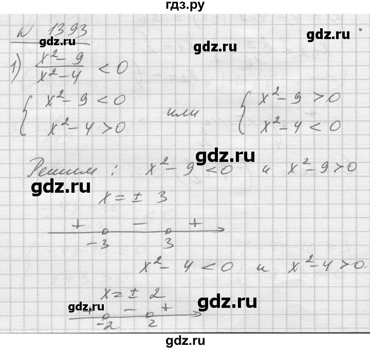 ГДЗ по алгебре 10‐11 класс  Алимов  Базовый и углубленный уровень упражнение - 1393, Решебник №1