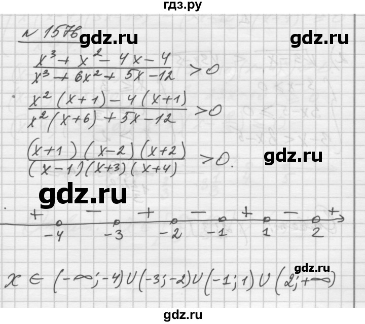 ГДЗ по алгебре 10‐11 класс  Алимов  Базовый и углубленный уровень упражнение - 1576, Решебник №1