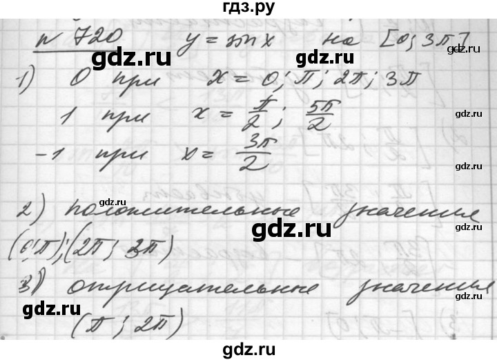 ГДЗ по алгебре 10‐11 класс  Алимов  Базовый и углубленный уровень упражнение - 720, Решебник №1