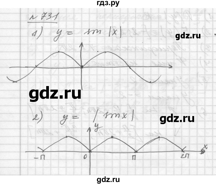 ГДЗ по алгебре 10‐11 класс  Алимов  Базовый и углубленный уровень упражнение - 731, Решебник №1
