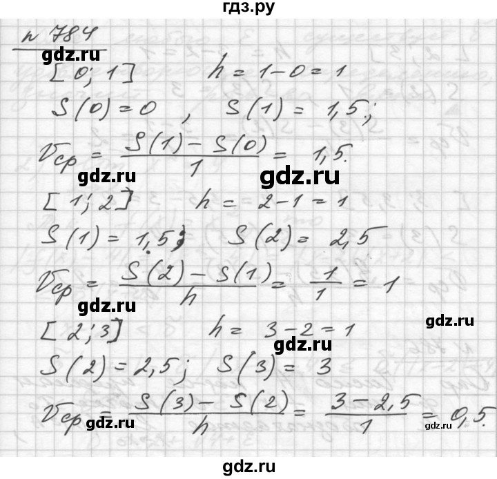 ГДЗ по алгебре 10‐11 класс  Алимов  Базовый и углубленный уровень упражнение - 784, Решебник №1