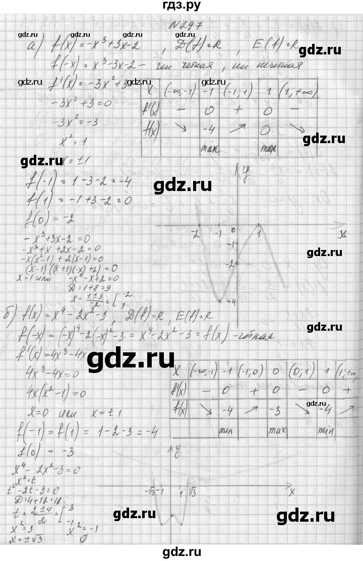 ГДЗ по алгебре 10‐11 класс  Колмогоров   номер - 297, Решебник №1
