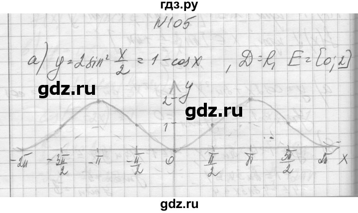 ГДЗ по алгебре 10‐11 класс  Колмогоров   повторение - 105, Решебник №1