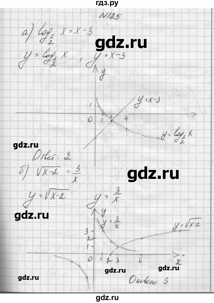ГДЗ по алгебре 10‐11 класс  Колмогоров   повторение - 125, Решебник №1