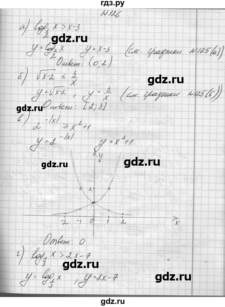 ГДЗ по алгебре 10‐11 класс  Колмогоров   повторение - 126, Решебник №1