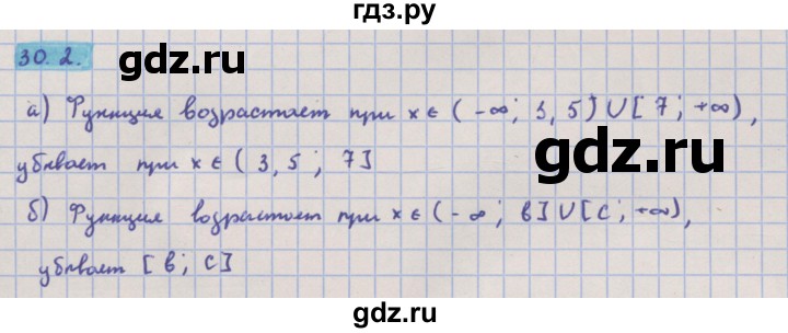 ГДЗ по алгебре 10‐11 класс  Мордкович Учебник, Задачник Базовый уровень §30 - 30.2, Решебник к задачнику