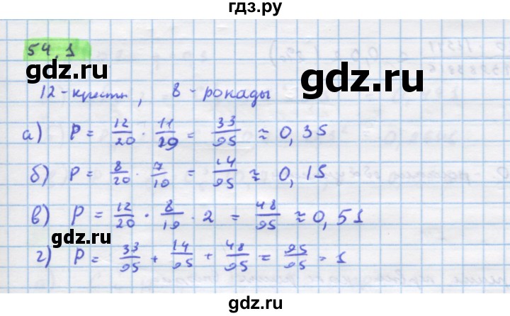 ГДЗ по алгебре 10‐11 класс  Мордкович Учебник, Задачник Базовый уровень §54 - 54.1, Решебник к задачнику