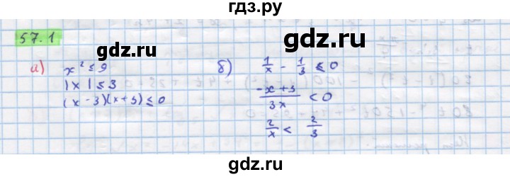 ГДЗ по алгебре 10‐11 класс  Мордкович Учебник, Задачник Базовый уровень §57 - 57.1, Решебник к задачнику