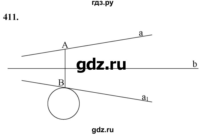 ГДЗ по геометрии 7‐9 класс  Атанасян   глава 5. задача - 411, Решебник к учебнику 2023