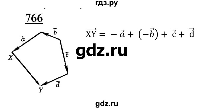 ГДЗ по геометрии 7‐9 класс  Атанасян  Базовый уровень глава 9. задача - 766, Решебник 2016 №1