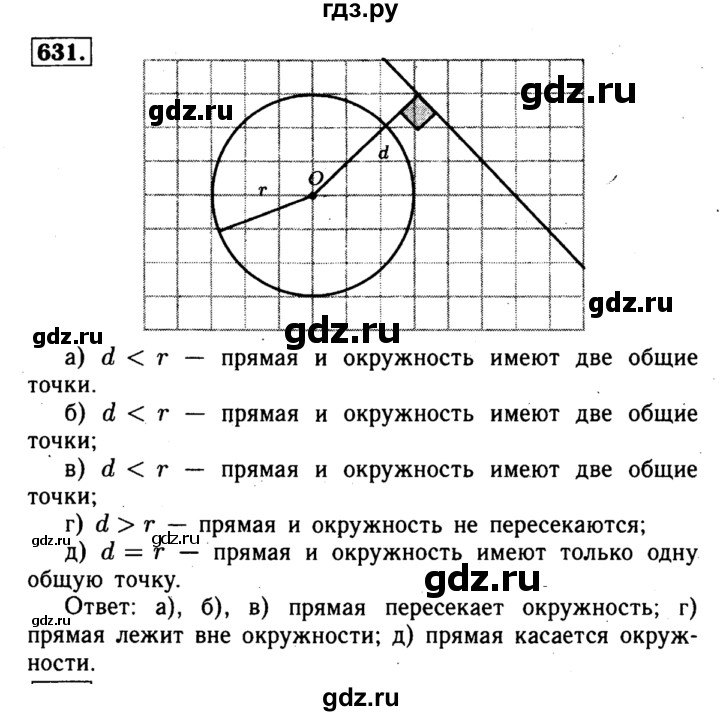 ГДЗ по геометрии 7‐9 класс  Атанасян  Базовый уровень глава 8. задача - 631, Решебник 2016 №2