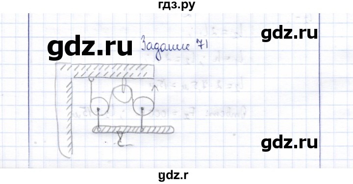 ГДЗ по физике 7 класс  Громов   задача - 71, Решебник к учебнику 2015