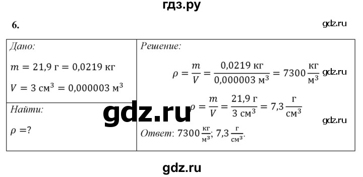 ГДЗ по физике 7 класс  Перышкин  Базовый уровень §23 / упражнение 12 - 6, Решебник к учебнику 2021 (Просвещение)