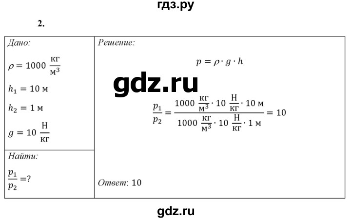 ГДЗ по физике 7 класс  Перышкин  Базовый уровень §39 / упражнение 22 - 2, Решебник к учебнику 2021 (Просвещение)