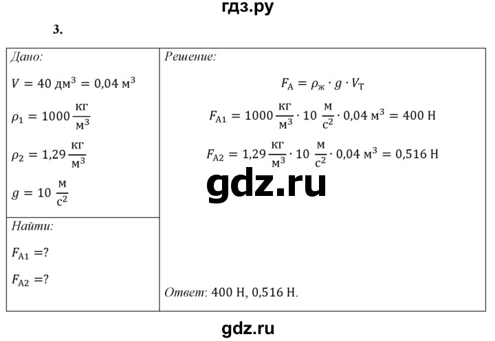 ГДЗ по физике 7 класс  Перышкин  Базовый уровень §47 / упражнение 29 - 3, Решебник к учебнику 2021 (Просвещение)