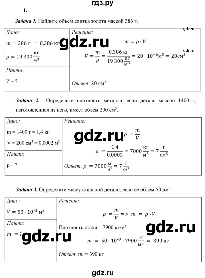 ГДЗ по физике 7 класс  Перышкин  Базовый уровень §24 / задание - 1, Решебник к учебнику 2023 (Просвещение)
