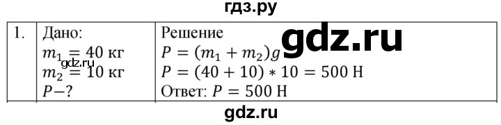 ГДЗ по физике 7 класс  Перышкин  Базовый уровень §31 / упражнение 19 - 1, Решебник к учебнику 2023 (Просвещение)
