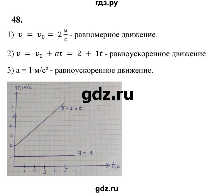 ГДЗ по физике 7 класс  Перышкин  Базовый уровень задача - 48, Решебник к учебнику 2023 (Просвещение)