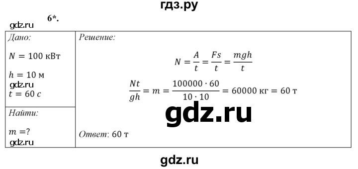 ГДЗ по физике 7 класс  Перышкин  Базовый уровень §51 / упражнение 33 - 6, Решебник к учебнику 2023 (Просвещение)