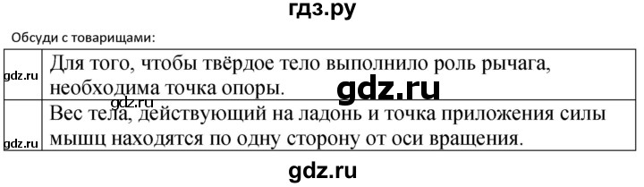 ГДЗ по физике 7 класс  Перышкин  Базовый уровень §55 / обсуди с товарищами - 1, Решебник к учебнику 2023 (Просвещение)