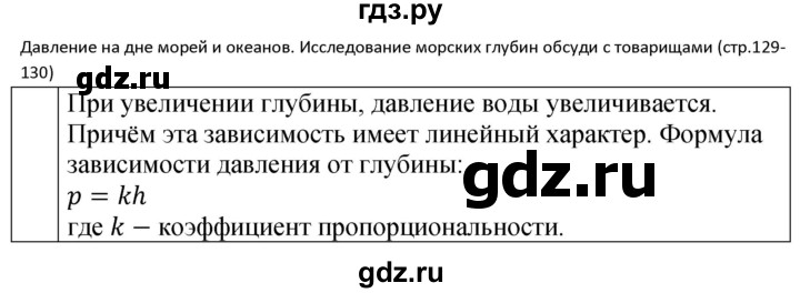 ГДЗ по физике 7 класс  Перышкин  Базовый уровень это любопытно - стр. 130, Решебник к учебнику 2023 (Просвещение)