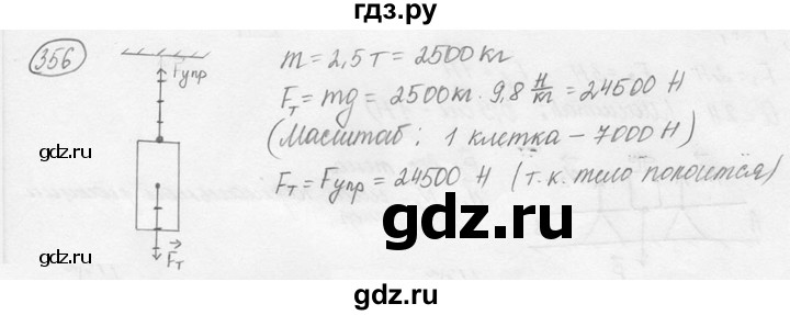 ГДЗ по физике 7‐9 класс Лукашик сборник задач  номер - 356, решебник