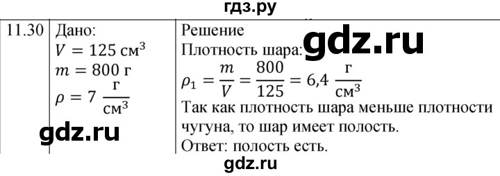 ГДЗ по физике 7‐9 класс Лукашик сборник задач  §11 - 11.30 [257], Решебник 2023