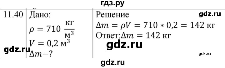 ГДЗ по физике 7‐9 класс Лукашик сборник задач  §11 - 11.40 [267], Решебник 2023