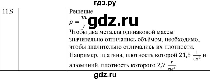 ГДЗ по физике 7‐9 класс Лукашик сборник задач  §11 - 11.9 [236], Решебник 2023