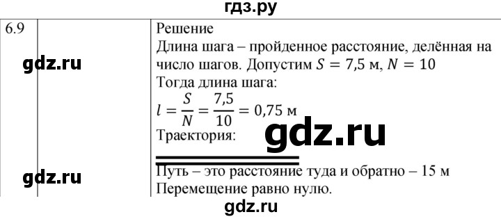 ГДЗ по физике 7‐9 класс Лукашик сборник задач  §6 - 6.9⁰ [Н], Решебник 2023