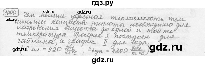 ГДЗ по физике 7‐9 класс Лукашик сборник задач  §40 - 40.12 [1000], Решебник 2015