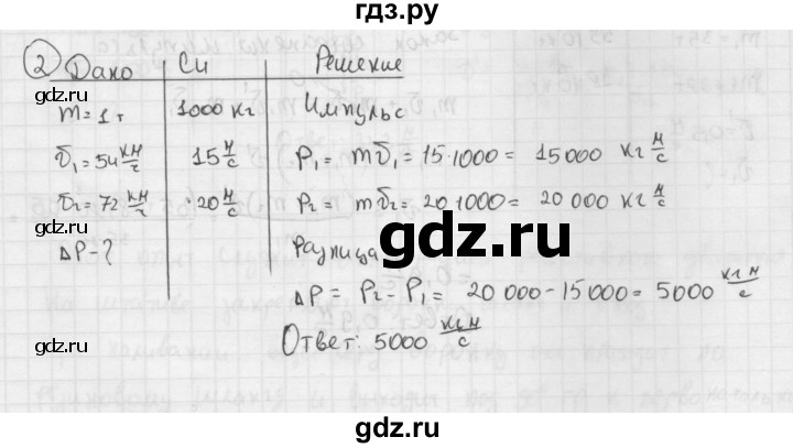 ГДЗ по физике 9 класс Перышкин  Базовый уровень §20 / упражнение 20 (2014) - 2, Решебник №1 к учебнику 2014
