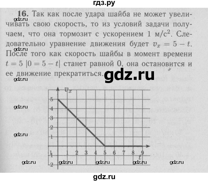 ГДЗ по физике 9 класс Перышкин  Базовый уровень задача - 16, Решебник  к учебнику 2009 (синий учебник)
