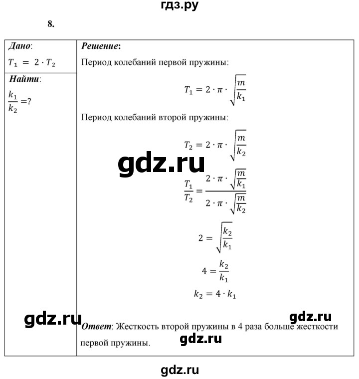 ГДЗ по физике 9 класс Перышкин  Базовый уровень §29 / вопрос - 8, Решебник к учебнику 2021 (Просвещение)