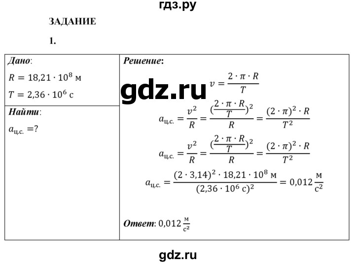 ГДЗ по физике 9 класс Перышкин  Базовый уровень §72 / задание - 1, Решебник к учебнику 2021 (Просвещение)