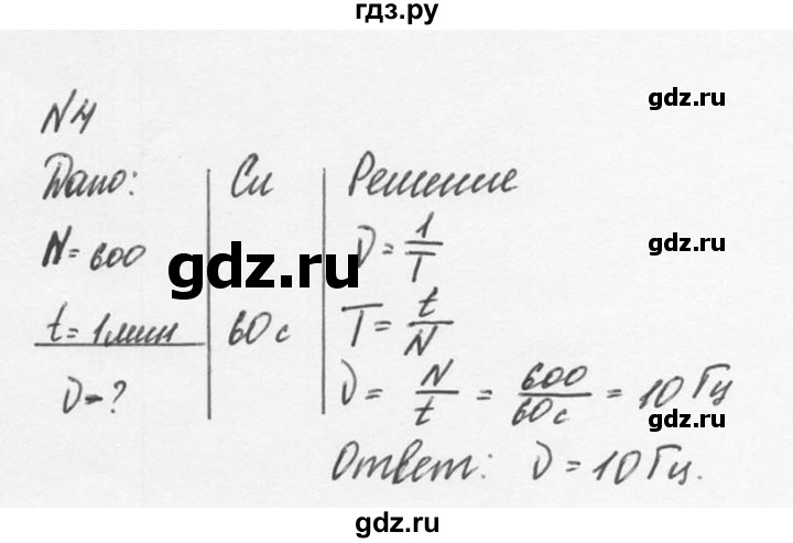 ГДЗ по физике 9 класс Перышкин  Базовый уровень §24 / упражнение 24 (2014) - 4, Решебник №2 к учебнику 2014