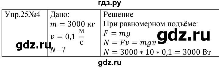 ГДЗ по физике 9 класс Перышкин  Базовый уровень §26 / упражнение 25 (2023) - 4, Решебник к учебнику 2023 (Просвещение)