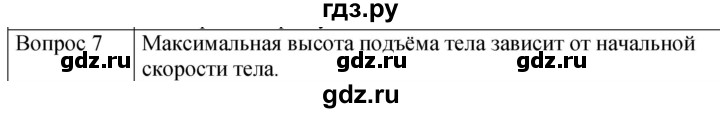 ГДЗ по физике 9 класс Перышкин  Базовый уровень §14 / вопрос - 7, Решебник к учебнику 2023 (Просвещение)