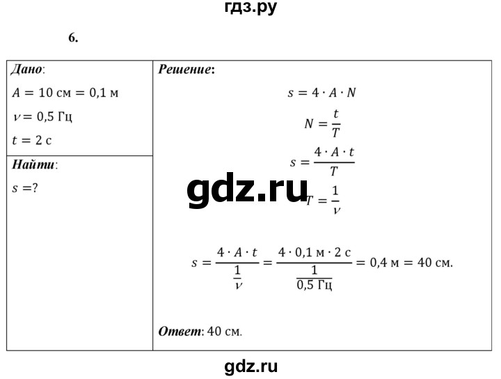 ГДЗ по физике 9 класс Перышкин  Базовый уровень §30 / упражнение 29 (2023) - 6, Решебник к учебнику 2023 (Просвещение)