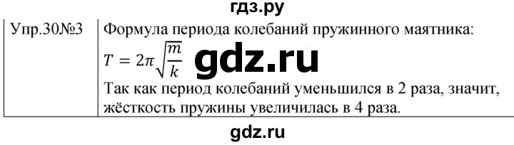 ГДЗ по физике 9 класс Перышкин  Базовый уровень §31 / упражнение 30 (2023) - 3, Решебник к учебнику 2023 (Просвещение)