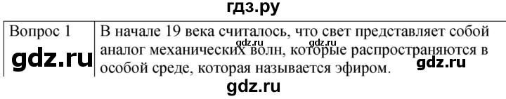 ГДЗ по физике 9 класс Перышкин  Базовый уровень §55 / вопрос - 1, Решебник к учебнику 2023 (Просвещение)