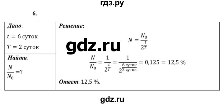 ГДЗ по физике 9 класс Перышкин  Базовый уровень §58 / упражнение 46 (2023) - 6, Решебник к учебнику 2023 (Просвещение)