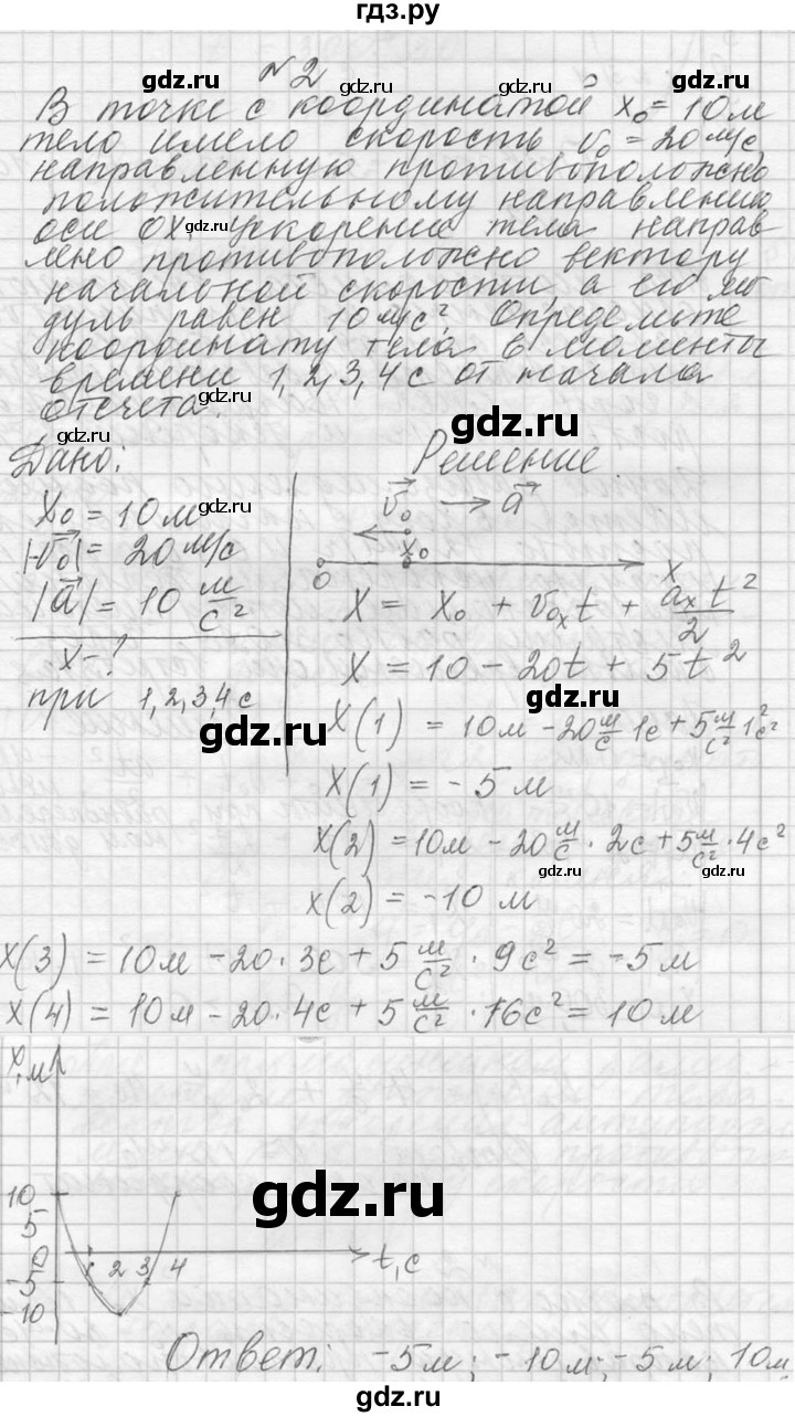 ГДЗ по физике 10 класс  Мякишев  Базовый и углубленный уровень упражнение / упражнение 3 - 2, решебник