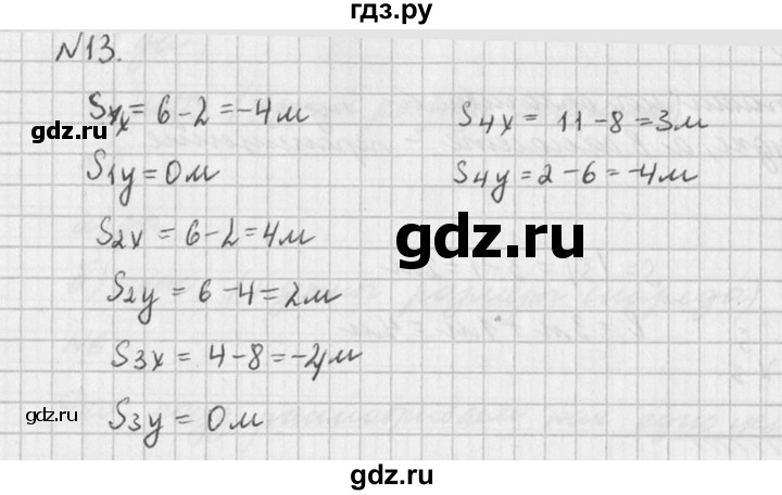 ГДЗ по физике 10‐11 класс  Рымкевич задачник  номер - 13, решебник
