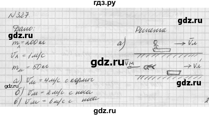 ГДЗ по физике 10‐11 класс  Рымкевич задачник  номер - 327, решебник