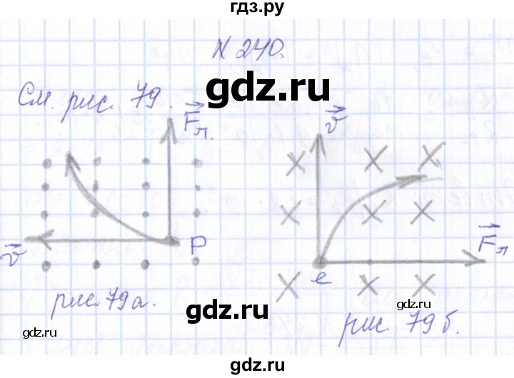 ГДЗ по физике 10 класс Громов   упражнение - 240, Решебник