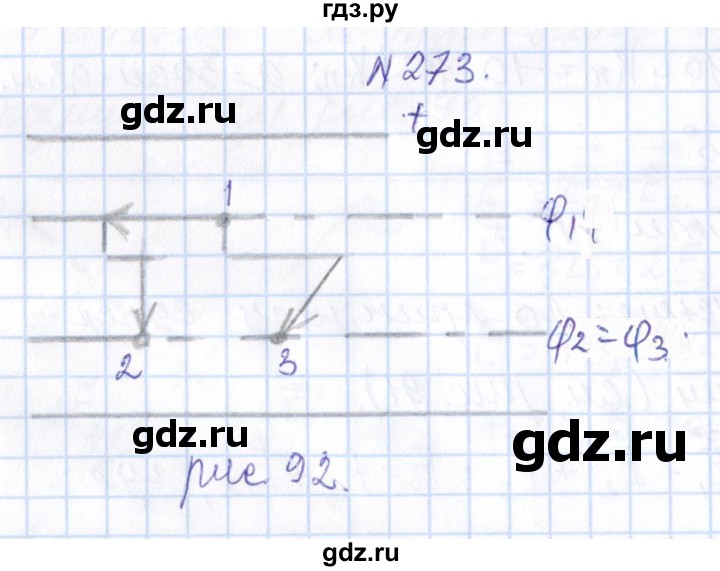 ГДЗ по физике 10 класс Громов   упражнение - 273, Решебник